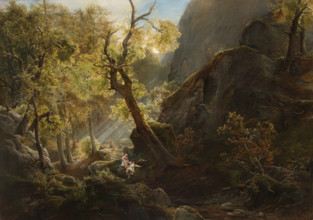 Rocks "Panienskie Skaly", 1878. Creator: Heinrich Grabinski.