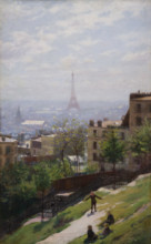 Fragment of the Panorama of Paris, c1893. Creator: Ludwik de Laveaux.