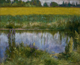 Field of Lupins, 1891. Creator: Wladyslaw Podkowinski.