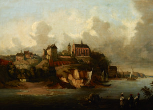 View of Sandomierz, 1856. Creator: Jozef Szermentowski.
