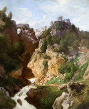 Temple of Vesta in Tivoli, 1858. Creator: Awit Szubert.