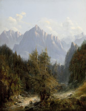 Road to the Morskie Oko Lake, 1850. Creator: Adam Gorczynski.