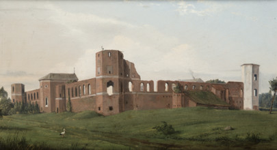 Castle Ruins at Olszany, 1853. Creator: Wincenty Dmochowski.