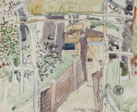 'Corridor to the Dugout. Optowa, May 3, 1916', May 3, 1916.  Creator: Leopold Gottlieb.