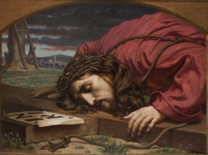 Christ Kissing the Cross, 1897-1898. Creator: Florian Cynk.