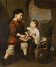 Children Learning, 1861. Creator: Saturnin Swierzynski.