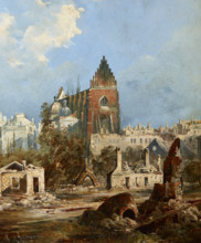Dominican Church after the Fire of 1850. Creator: Adam Gorczynski.