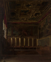 The Hall of Ambassadors in the Doge's Palace in Venice, 1873. Creator: Wladyslaw Czachorski.