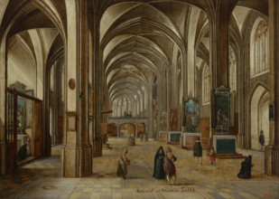 Interior of the Gothic Church, between 1605-1615. Creator: Hendrik van Steenwyck.