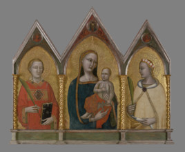 Madonna and Child with St Stephen and St Dorothy, between 1331-1335. Creator: Francesco Neri da Volterra.