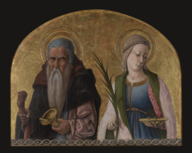 Saints Antony the Hermit and Lucy-From Porto San Giorgio Altarpiece, c1470. Creator: Carlo Crivelli.