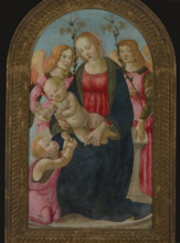 Enthroned Madonna and Child, 2nd half of 15th century. Creator: Master of the Fiesole Epiphany.
