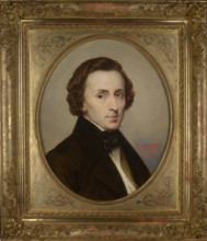 Portrait of Fryderyk Chopin (1810-1849), 1858. Creator: Stanislas Stattler.