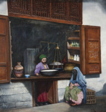 Turkish Milk Shop, 1927. Creator: Wiktor Chlebowski-Poraj.
