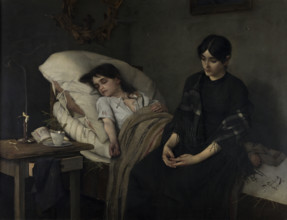 Death of an Orphan, 1884. Creator: Stanislaw Grocholski.