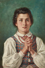 Study of a Girl, 1903. Creator: Edward Lepszy.