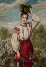 Girl Returning from the Forest, 1893. Creator: Antonina Majewska.