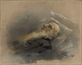 Bohdan Zaleski on His Deathbed, March 31, 1886. Creator: Anna Bilinska.