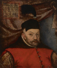 Portrait of Stephen Báthory (1533-1586), King of Poland, 16th century. Creator: Martin Kober.