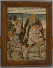 Tobias with Archangel Raphael, c1460. Creator: Benozzo Gozzoli.