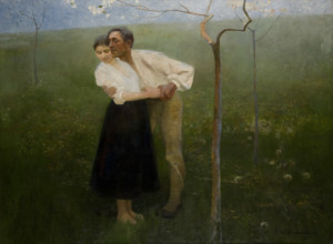 Hutsul Courtship, 1892. Creator: Waclaw Szymanowski.