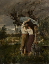 Refuge before a Storm, 1880. Creator: Paul Merwart.