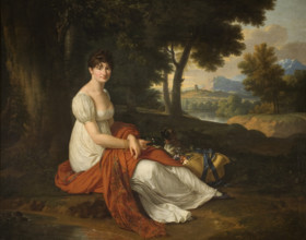 Portrait of Elzbieta Skotnicka née Laskiewicz (1781-1849), Wife of Michal Skotnicki, 1807. Creator: Francois-Xavier Fabre.