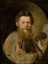 Portrait of Sculptor Kazimierz Wakulski, 1868. Creator: Antoni Kozakiewicz.