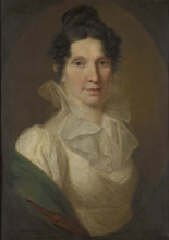 Portrait of Katarzyna Mezynska née Dzialynska, 1815. Creator: Jozef Peszka.