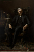Portrait of Adam Asnyk, 1886. Creator: Aleksy Strazynski.