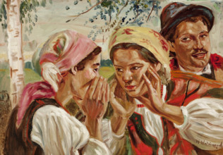 Secrets, between 1908-1912. Creator: Wincenty Wodzinowski.