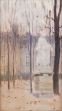 In the Luxembourg Garden, 1900. Creator: Edward Trojanowski.