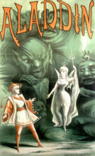 'Aladdin', pantomime poster, 1886. Creator: Unknown.