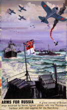 'Arms for Russia', British poster, World War II, c1941-c1945.  Creator: Frederick Donald Blake.
