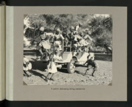 A patrol debussing during manoeuvres, 1964. Creator: Colonial Office.