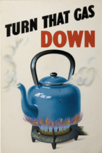 'Turn that Gas Down', British poster, World War II, c1939-c1945.  Creator: Unknown.
