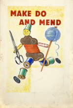 'Make Do and Mend', British poster, World War II, c1939-c1945. Creator: Unknown.