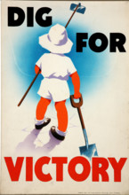 'Dig for Victory', World War II poster, c1939-c1945. Creator: Mary Tunbridge.