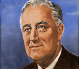 Portrait of Franklin D Roosevelt, c1940s. Creator: William Timym.