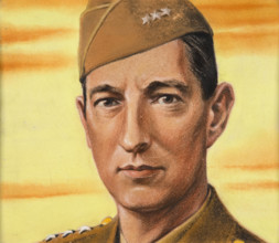 General Mark Clark Artist Tim,  c1943. Creators: William Timym, Central Office of Information.