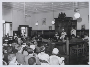 Sir Peter Stallard at the ceremony of opening of Parliament, Belize City, British Honduras, 1965. Creator: Unknown.