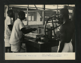 Chain Link Machine Upper Prison, Luzira, Kampala, Uganda, c1950s. Creator: Unknown.