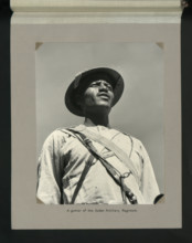 A gunner of the Sudan Artillery Regiment, 1964. Creators: Colonial Office, Unknown.
