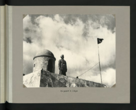 On guard in Libya. Creator: Colonial Office.
