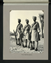 Three Sudanese soldiers, 1964. Creators: Colonial Office, Unknown.