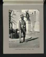 A Sudan Defence Force sentry in Tripoli, 1943. Creators: Colonial Office, Unknown.