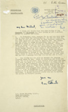 Letter on disappearance of MI6 agent Kim Philby on 23 January 1963. Creator: RM Hadow.