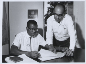 Mr Phillip Goldson, leader of the National Independence Party, British Honduras, March 1965.  Creator: Unknown.