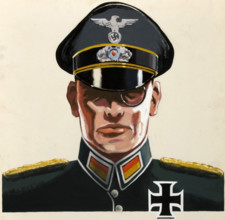 Imagined German Intelligence Officer thanks British Forces for giving..., between 1939 and 1946.  Creators: Unknown, Central Office of Information.