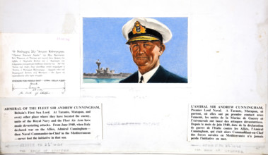 Admiral of the Fleet Sir Andrew Cunningham, Britain's First Sea Lord, 1943.  Creators: Central Office of Information, Unknown.